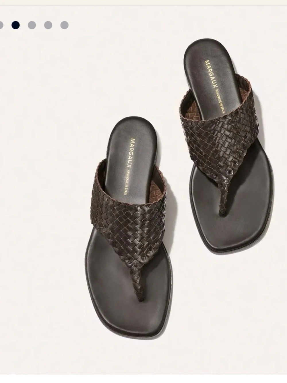 Margaux The Deia in Woven Espresso Leather - Picture 4 of 6